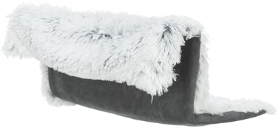 Trixie Radiator Hammock Harvey Langhaar Plush Velour White Black