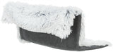 Trixie Radiator Hammock Harvey Langhaar Plush Velour White Black