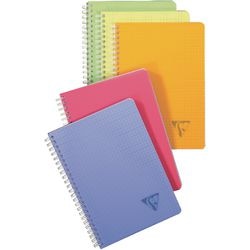 Spiral notebook Clairefontaine Linicolor white