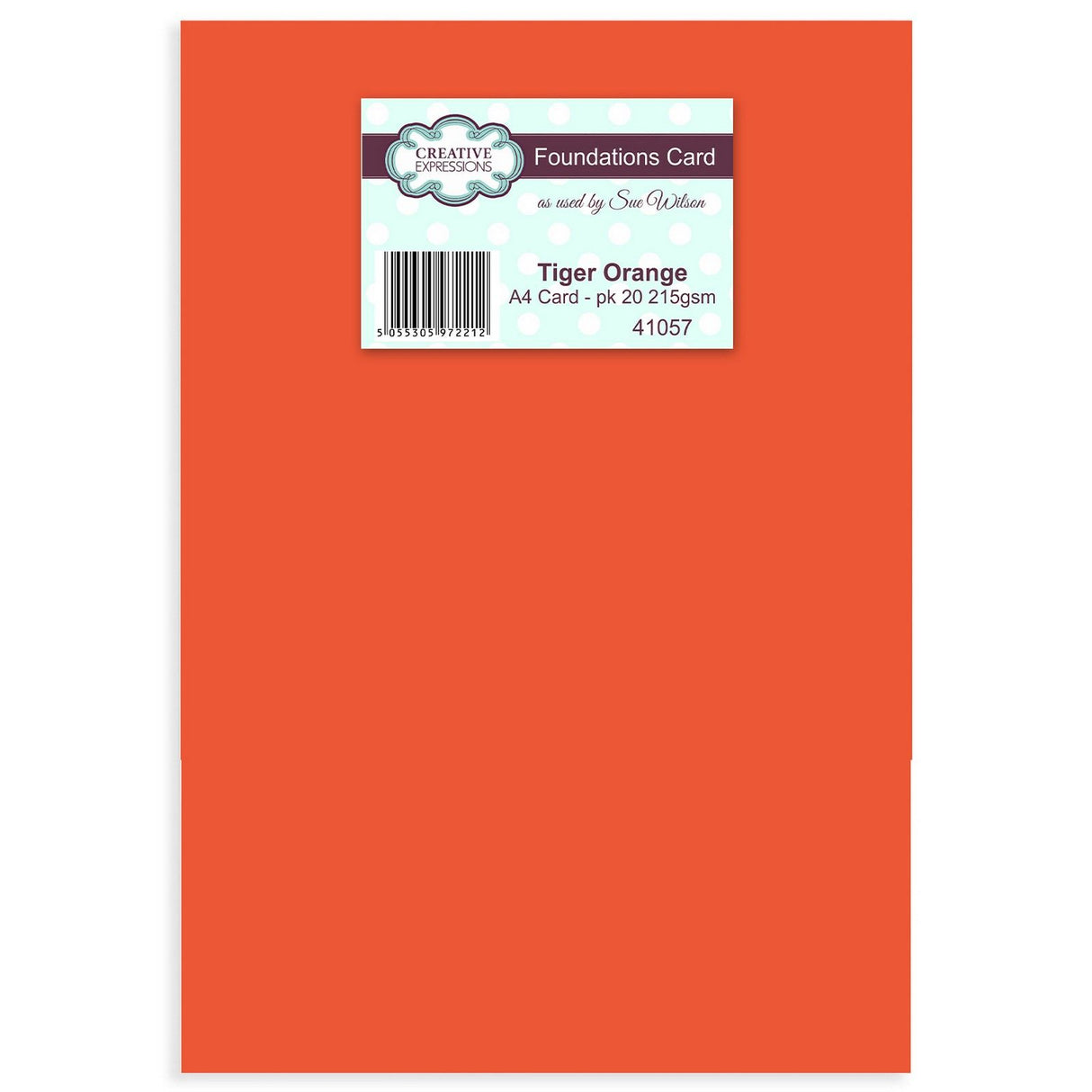 Creative expressions • foundation card tiger orange a4