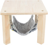 Dídean Trixie le hammock grianmhar éagsúil liath