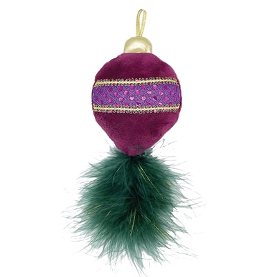 Happy Pet Gemstone Forest Christmas Ornament with Catnip