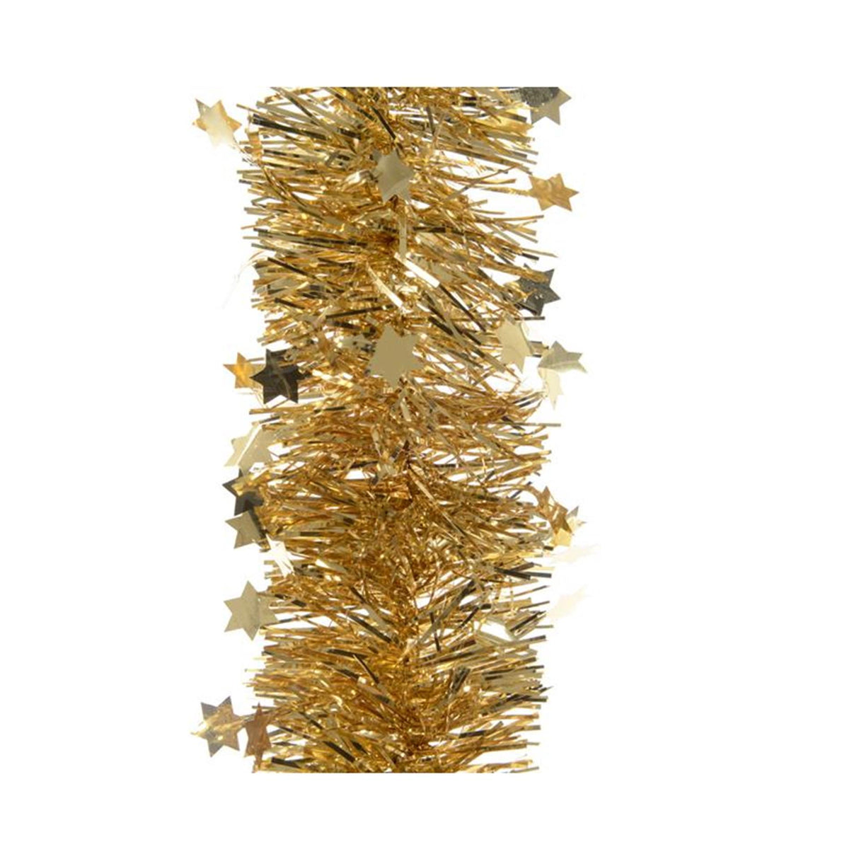 Decoris tinsel garland star 270cm gold