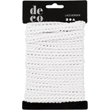 Creativ Company lace ribbon white, 10m