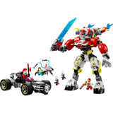 Lego dreamzzz 71497 coopers tiger mech og zero's hot rod-bil