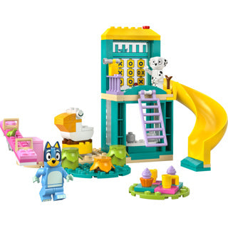 Lego duplo 11201 bluey en chloe in de speeltuin