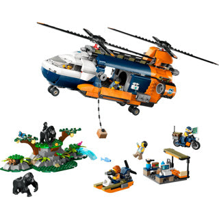LEGO City 60437 Jungle researchers: helicopter at the base