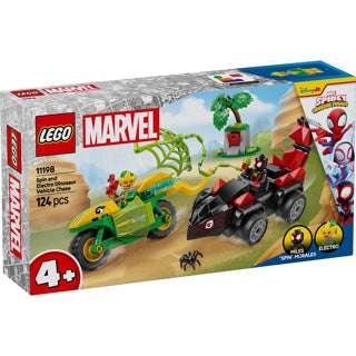 Lego Spidey 11198 Spin and Electro Chase s dinosaury vozidly