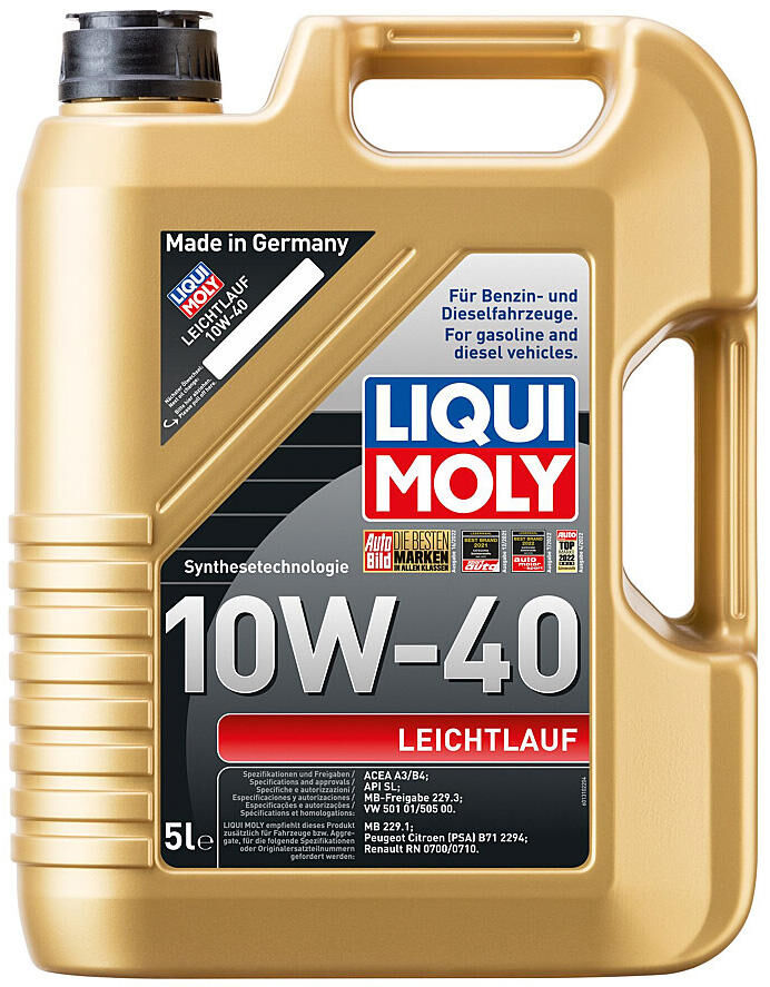 Liqui moly motor oil smooth running easy-running 10w-40 5 ltr lm