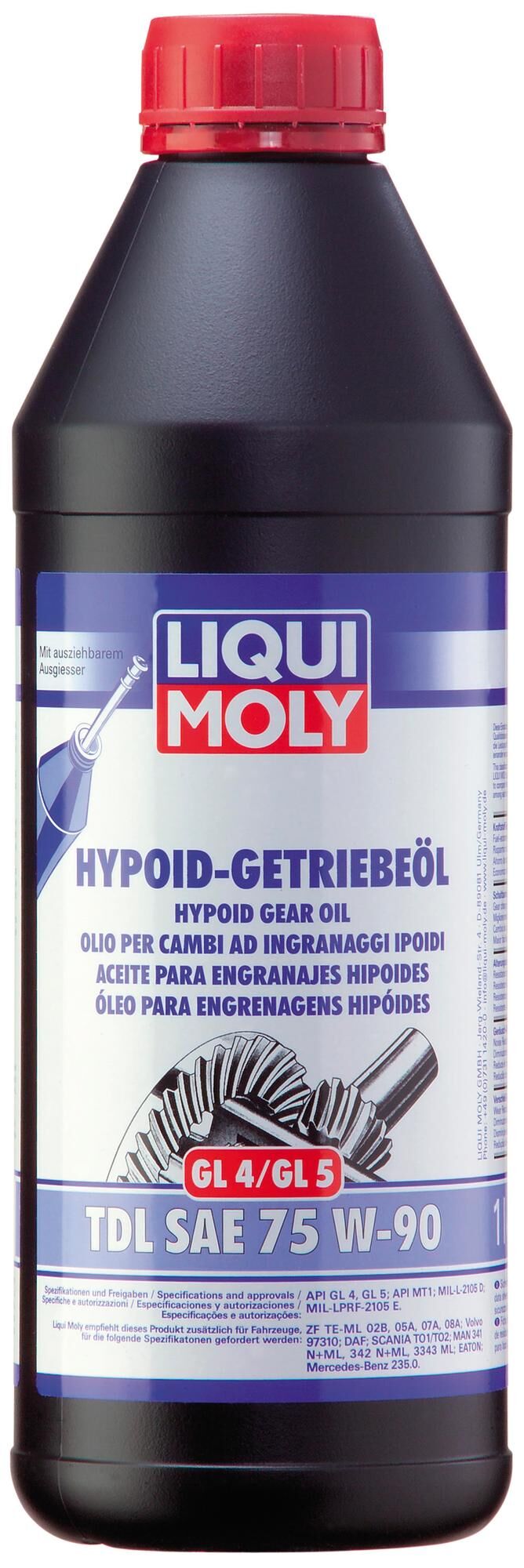 Liqui moly transmission oil tdl hyp. gear oil 75w90 1l