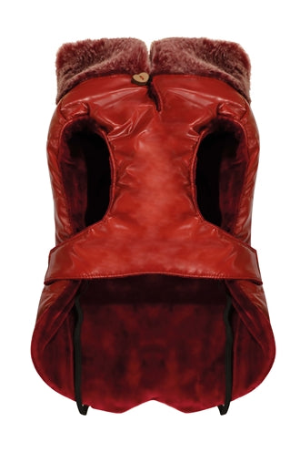 Croci Dog coat padded bull chic red