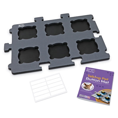 Fome por palavras Falando tapete de botão de estimação