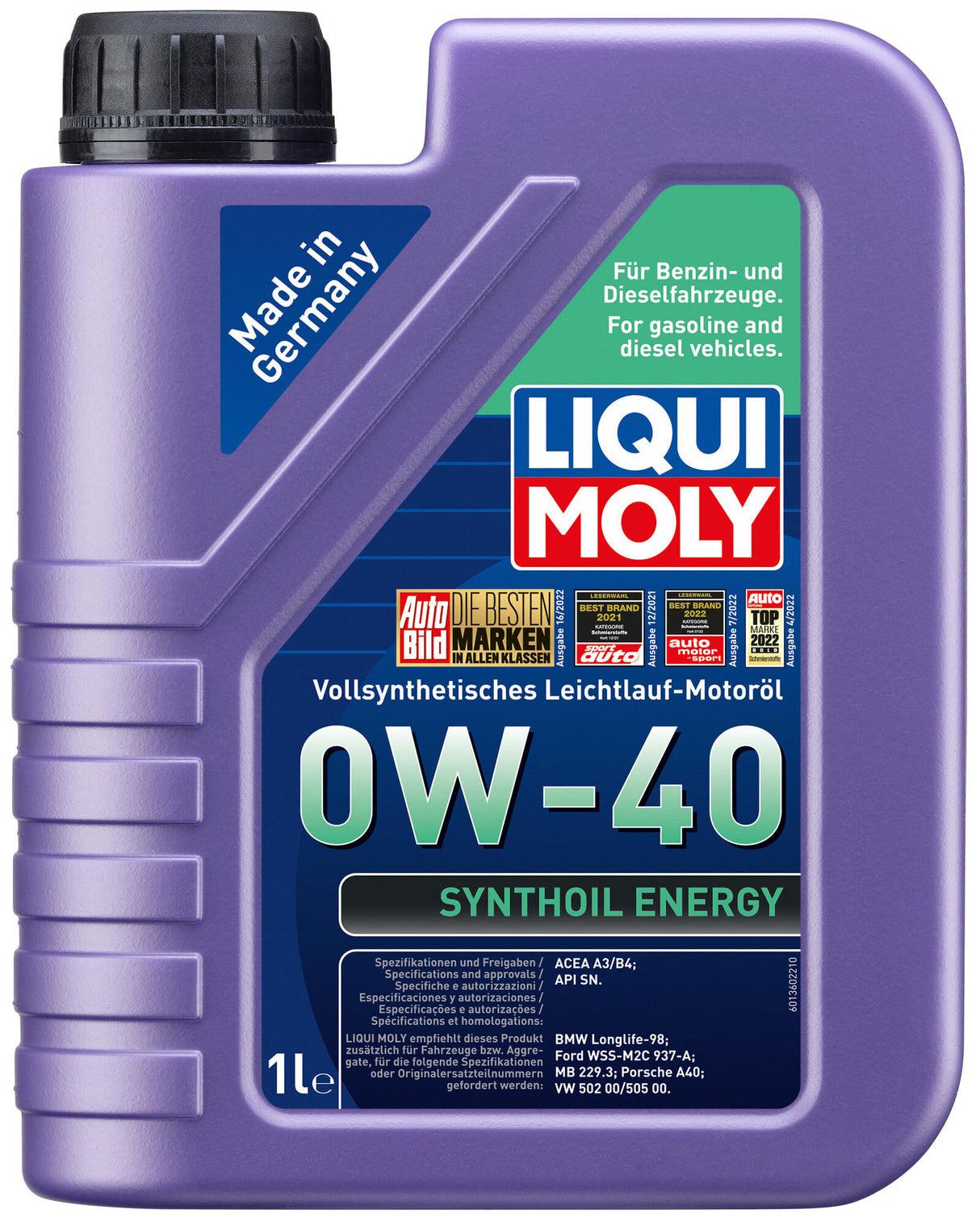 Liqui moly synthoil energy motorolie