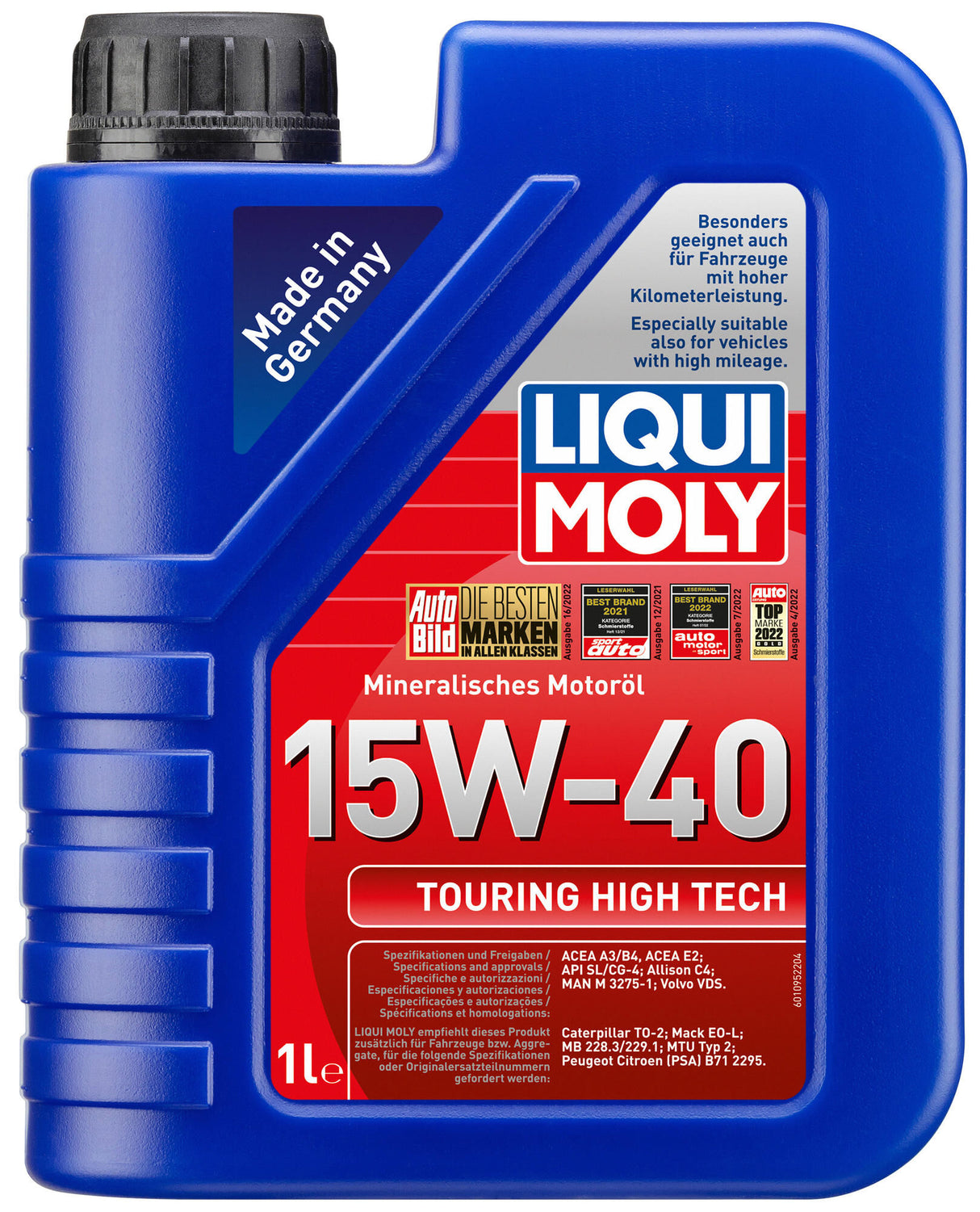 Liqui moly motorolie touring high tech . touring high tech 1 ltr. 15w-40hd