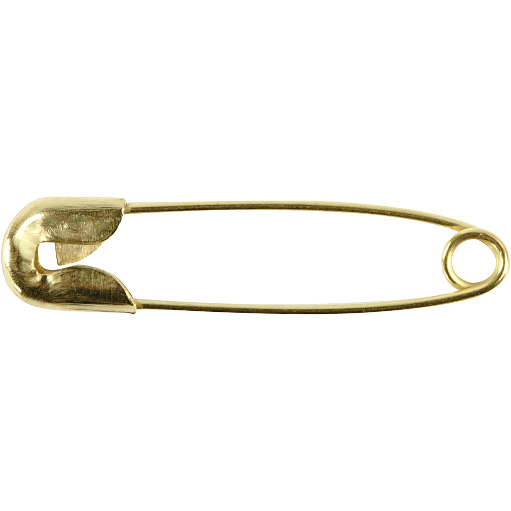 Creativ Company Safety pins Gold, 100th.