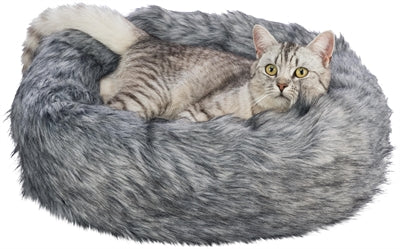 Trixie dog basket yelina black gray