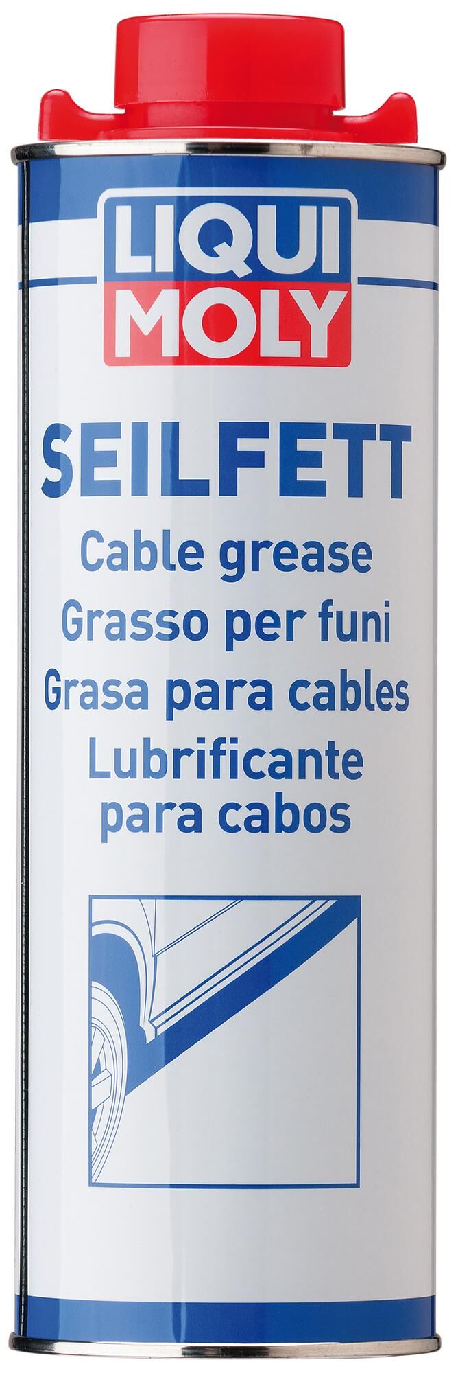 Liqui moly multifunctional grease seilfett rope grease 1 ltr.