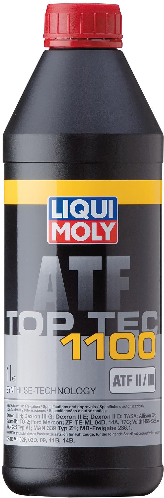 Liqui moly hydraulische olie top tec atf 1100 . getr-oel toptec atf1100 plastic bottle 1l