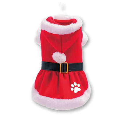 Plenty Gifts Christmas Dress Santa Claus Poot Red