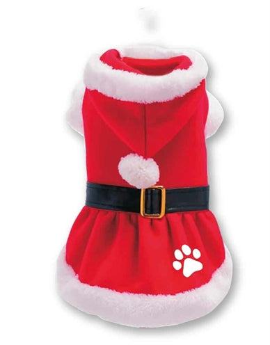 Plenty Gifts Christmas Dress Santa Claus Poot Red