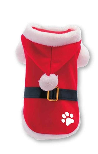 Giacca per cani per cani di Natale in abbondanza Babbo Natale Poot Poot Red