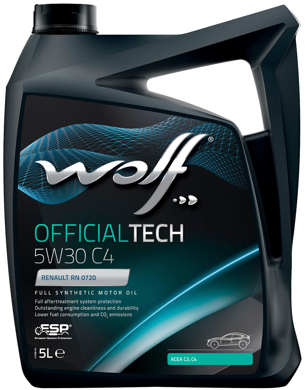 Wolf Motorölofficialtech c4 . Motoröl 5w30 5lofficialtech c4