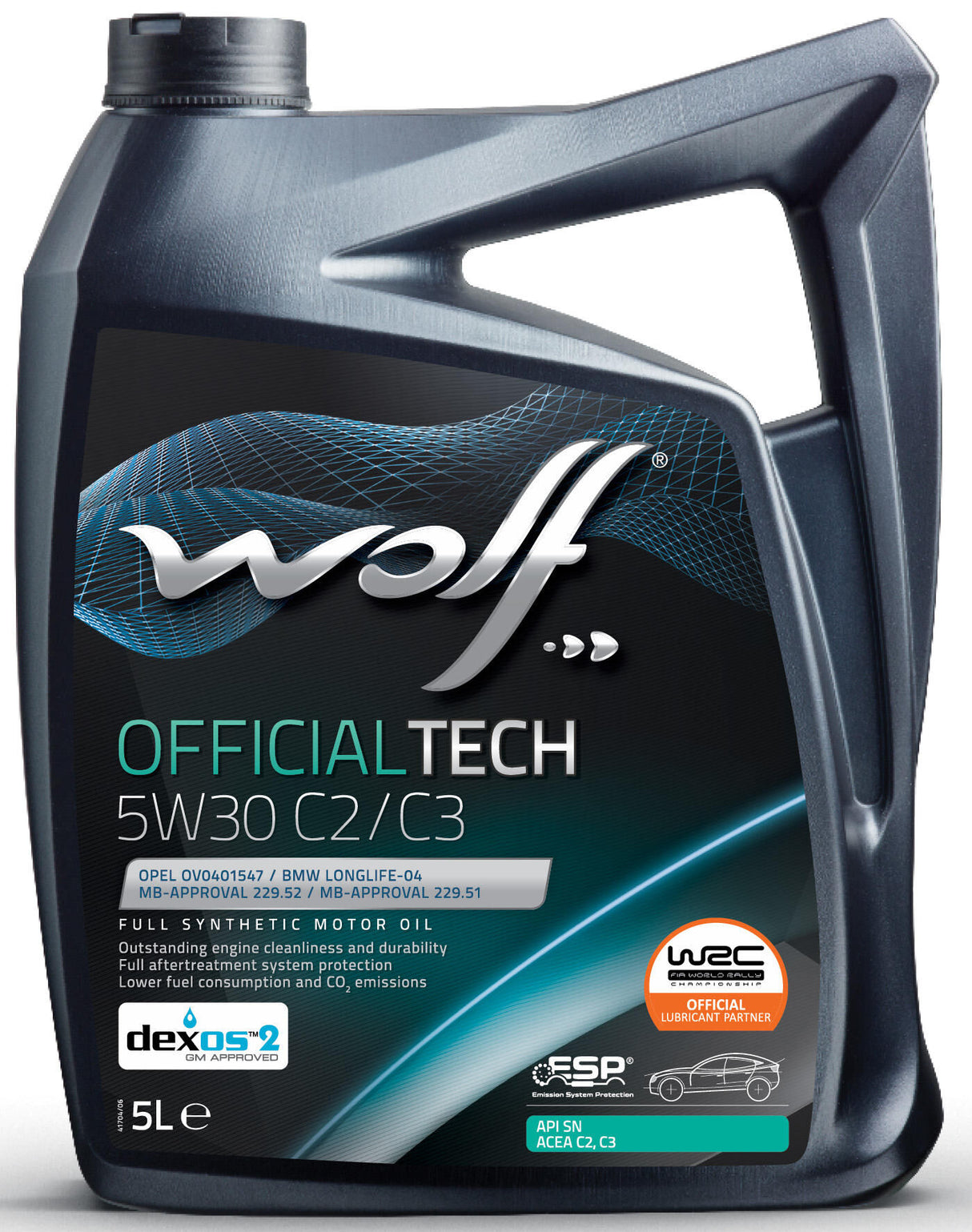 Wolf motorolie officialtech c2 c3 . motoroil 5w30 5l officialtech c2 c3