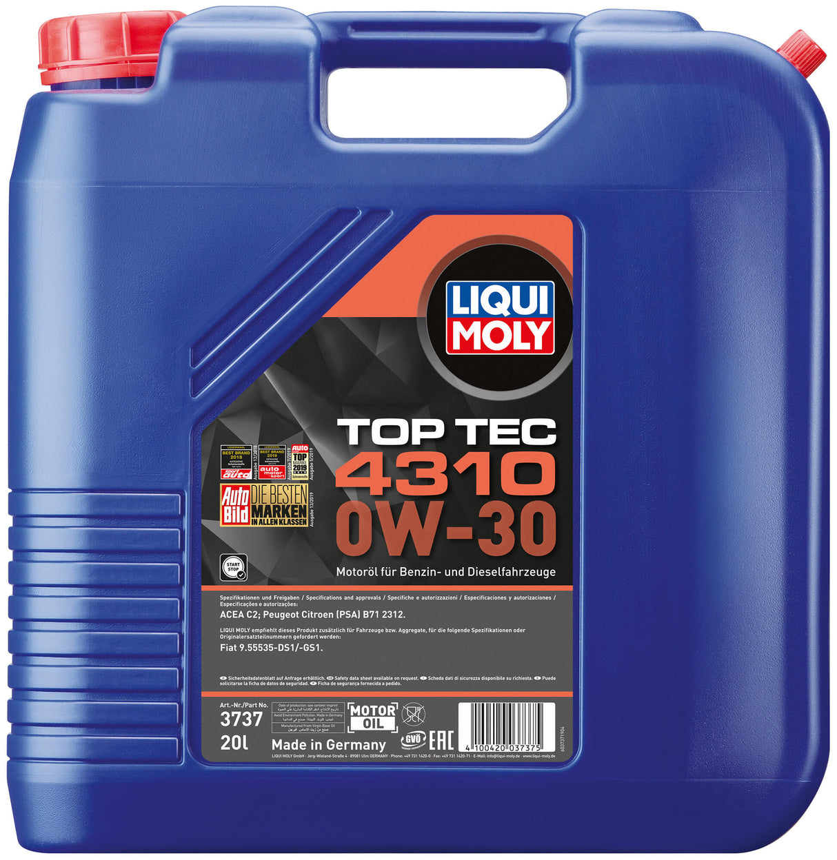 Liqui moly motorolie top tec 4310 .