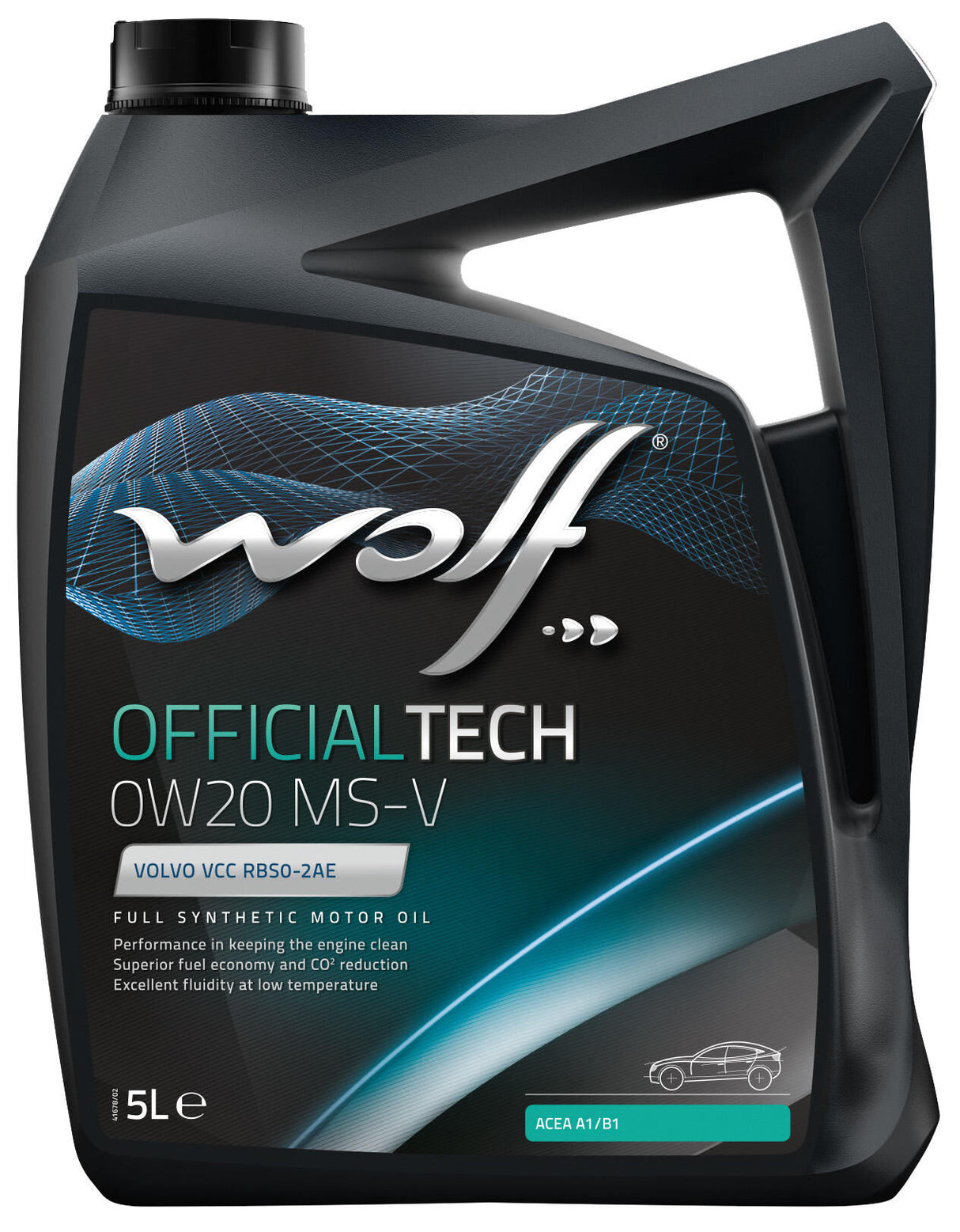 Wolf motor oil officialtech ms-v . motoroil 0w20 5l off.tech ms-v