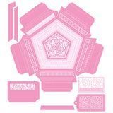 Tonic studios • dimensions die set crystal container pentagon base