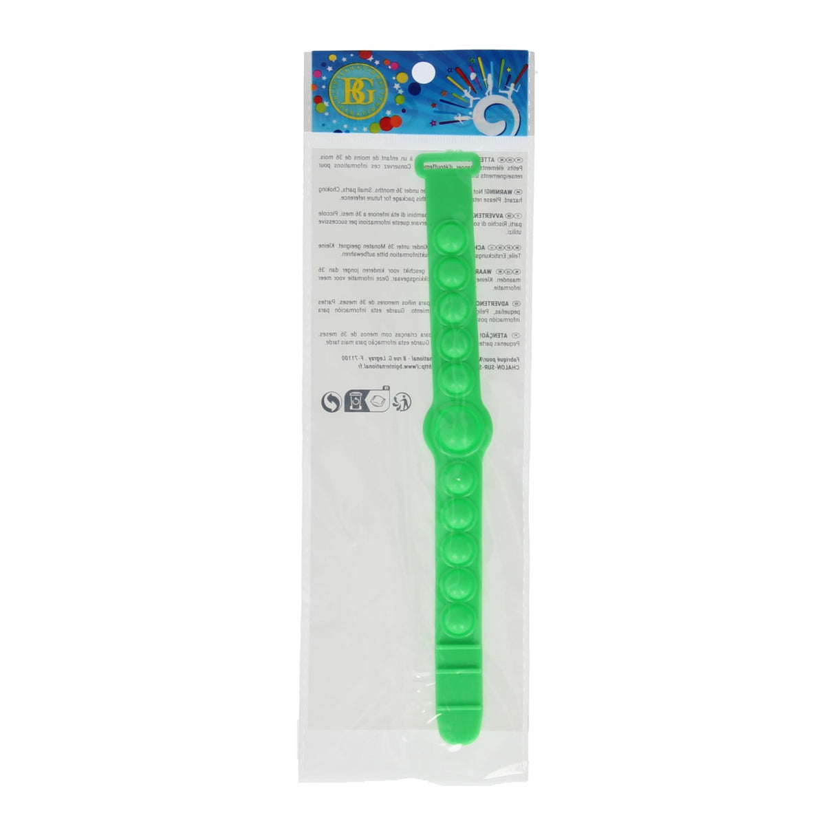 Color de pulsera pop-it