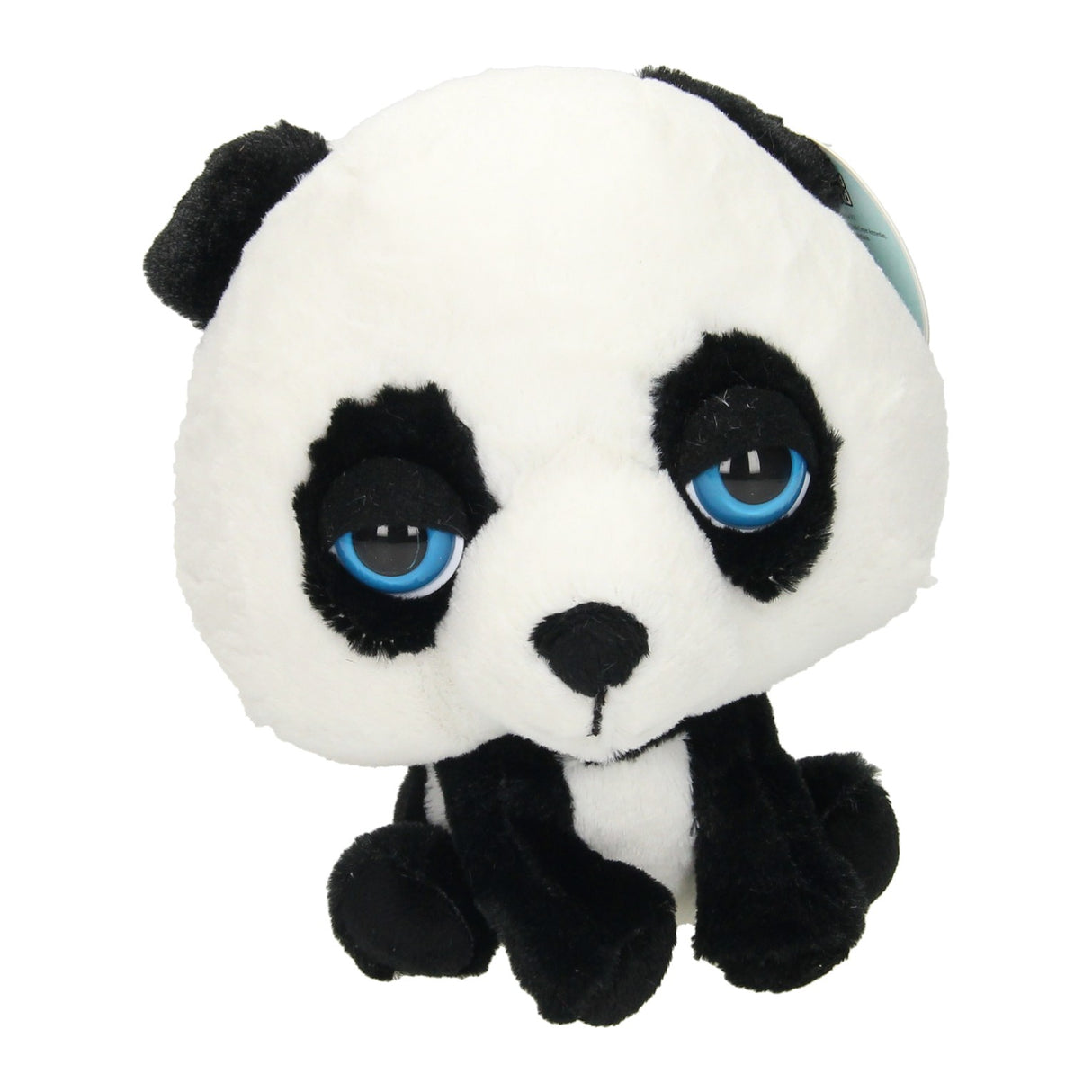 Knuffel big head pluche panda, 21cm
