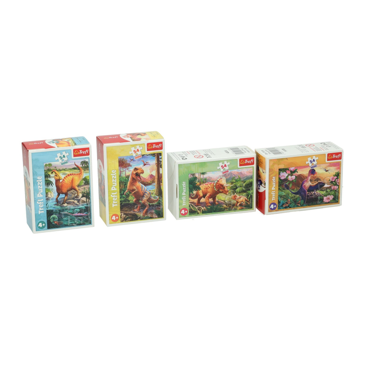 Mini Puzzel erstaunlech Dinosaurier, 54 Stéck.