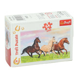 Mini puzzel paarden, 54st.