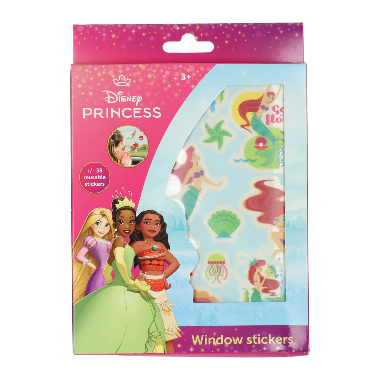 Disney raamstickers herbruikbaar princess