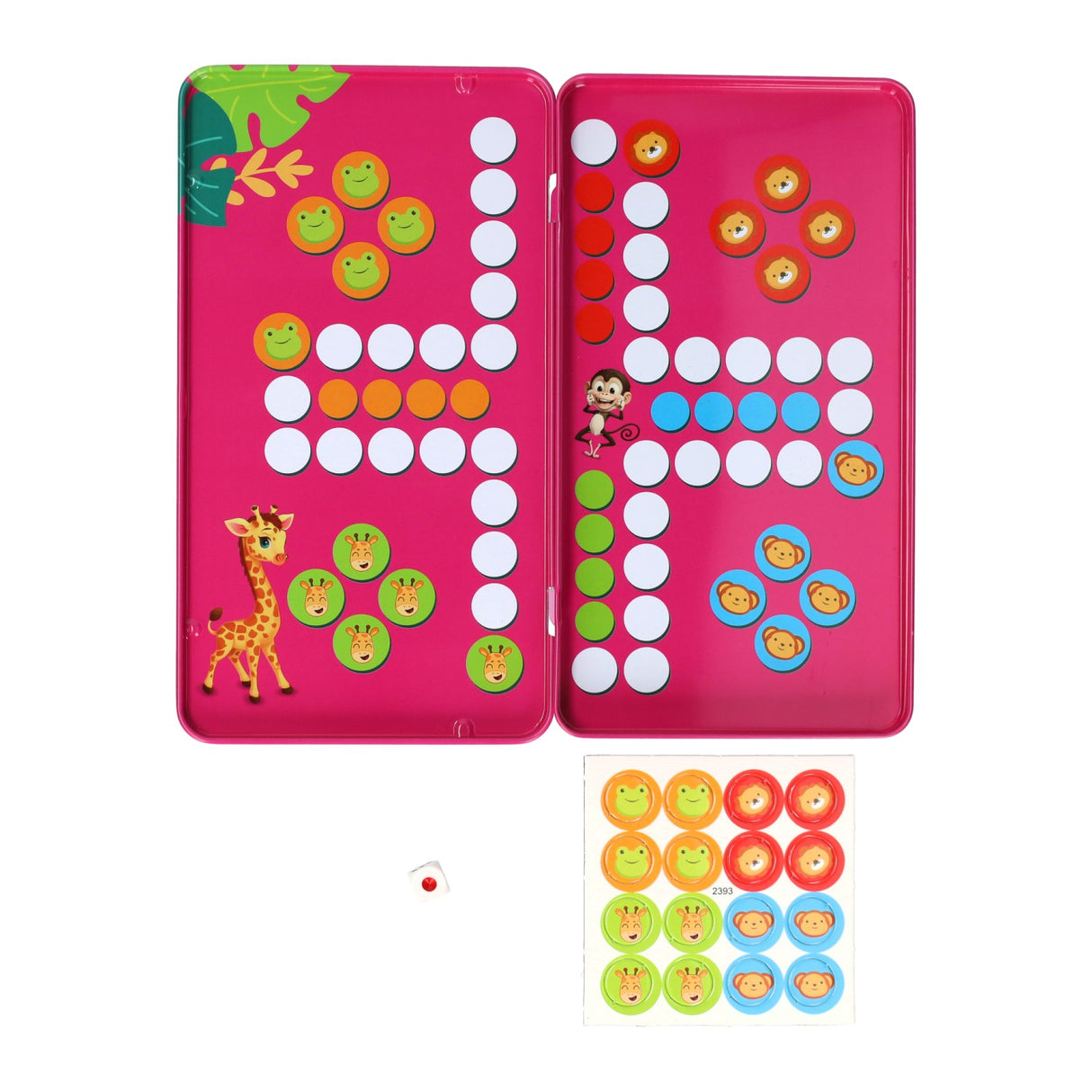 Magnetische reisspel in blik ludo