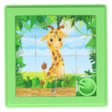 Schuifpuzzel dier - 8x8cm