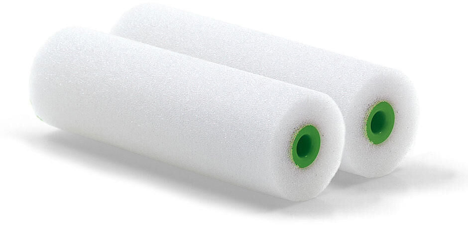 Nölle profi brush nölle verfroller replacement roller, foam nölle,10cm,d=35mm,2-pack