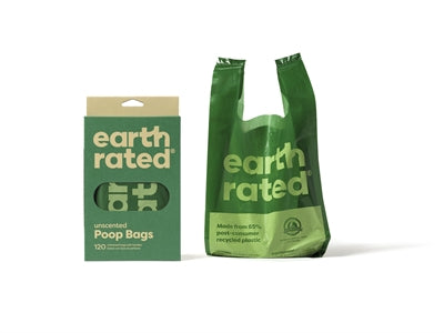 Sacos de cocô com classificação da terra com alças recicladas sem odor