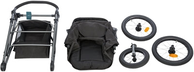 Trixie dog buggy black petrol