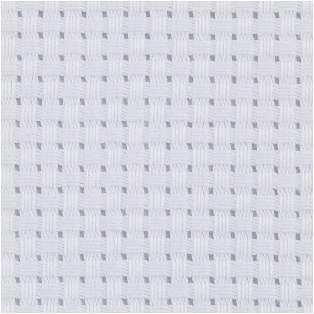 Creativ company aida, size 50x50 cm, 35 squares per 10 cm, white, 1 piece
