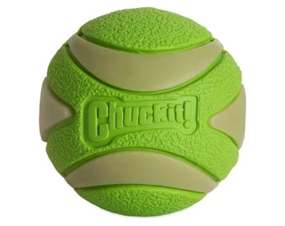 Chuckit max glow ultra squeezer ball green
