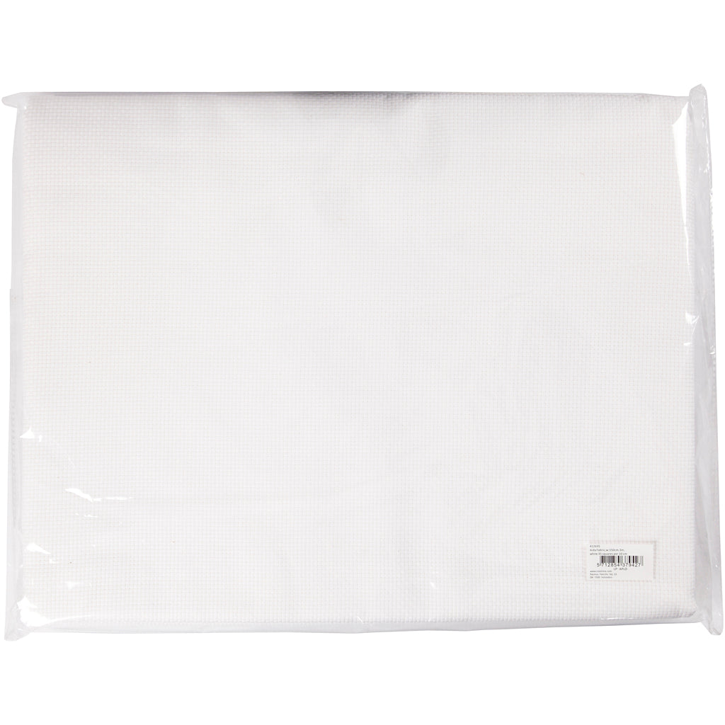 Creativ Company Aida white 35 squares per 10 cm, 300x150cm