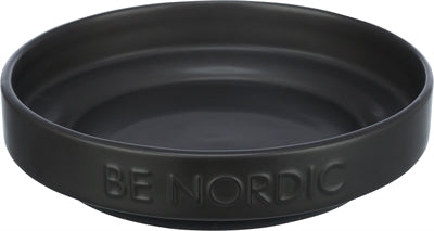 Trixie Be Nordic Food Bowl Cat Ceramic Gum Black