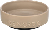 Trixie Be Nordic dog bowl ceramic rubber taupe
