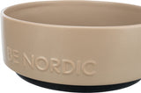 Trixie Be Nordic Food Bowl chien céramique en caoutchouc taupe