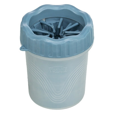 Limpador de cocô de trixie para o cachorro silicone pp azul