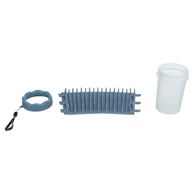 Limpador de cocô de trixie para o cachorro silicone pp azul