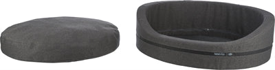 Trixie Dog Basket Citystle Oval Home Edition temno siva