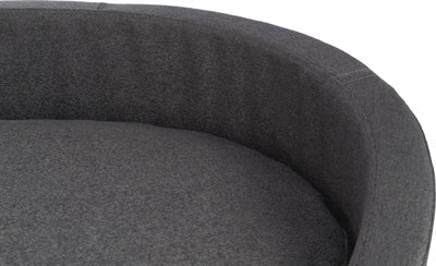 Trixie Dog Basket Citystle Oval Home Edition temno siva